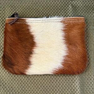 Stylish Brown and Cream Fur Clutch
